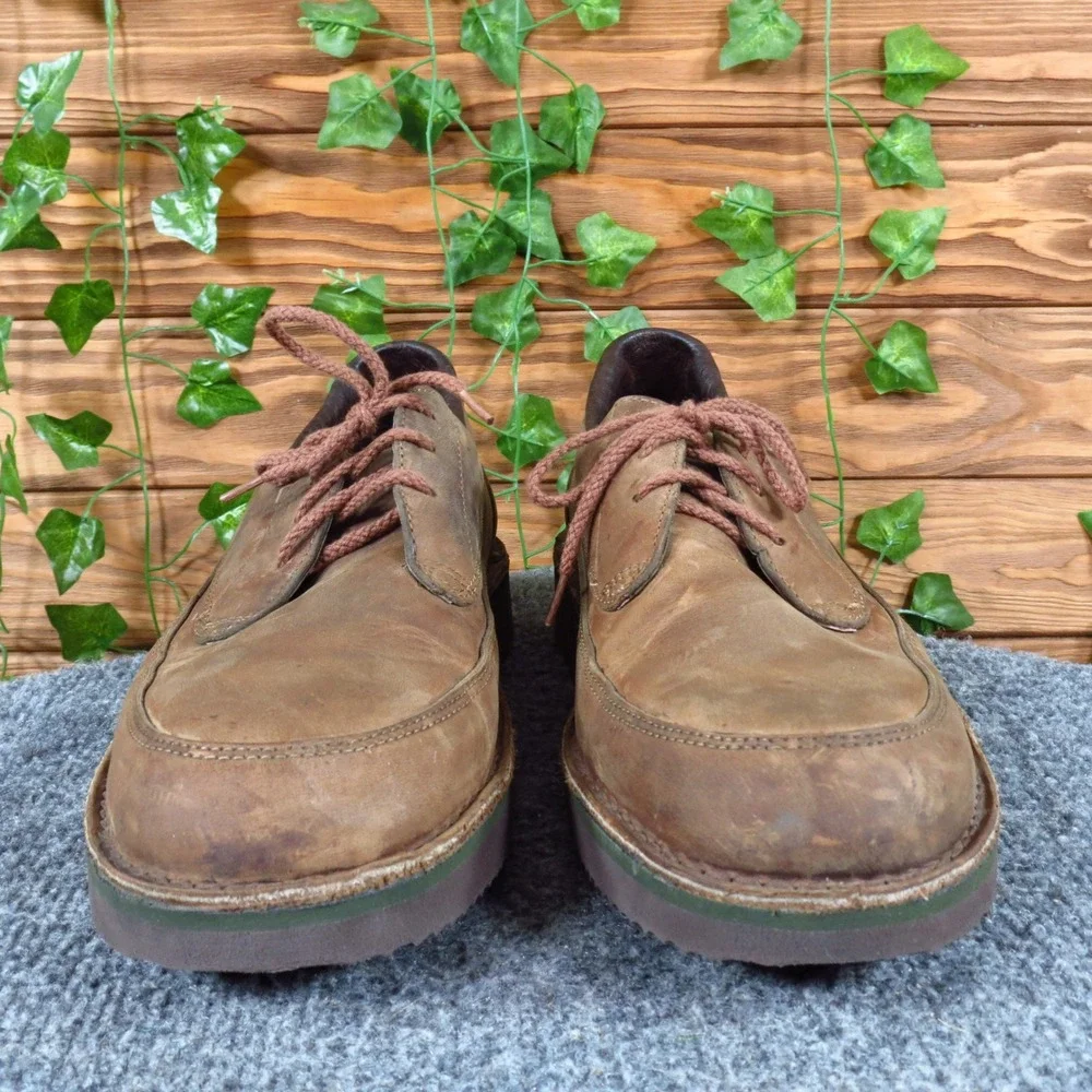 Footonic 455654G4 Mens Moc Toe‎ Oxford Size 10 D Casual Walking Brown Leather